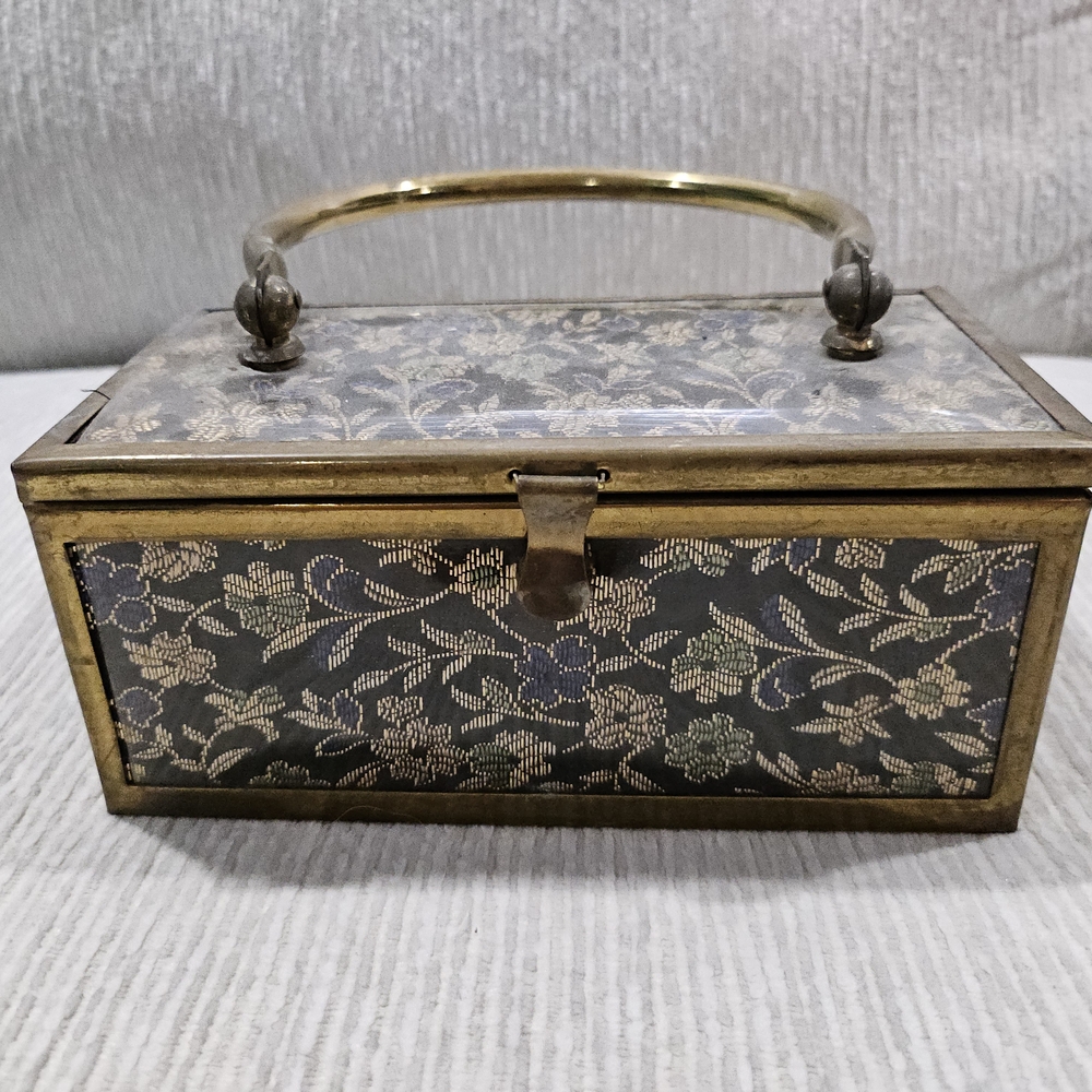 Vintage Floral Metal Handbag